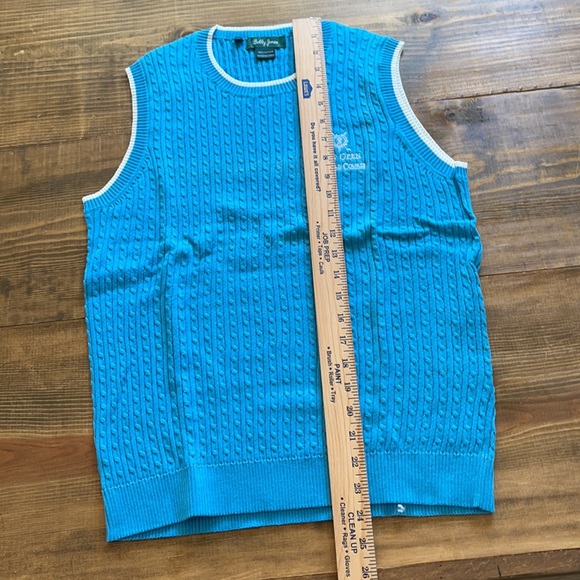 Cable knit crewneck Golf sweater vest Women’s Lg - Picture 10 of 10